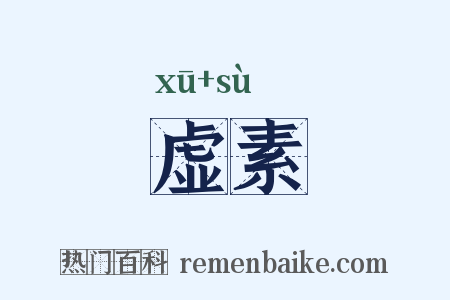 虚素是什么意思的图片